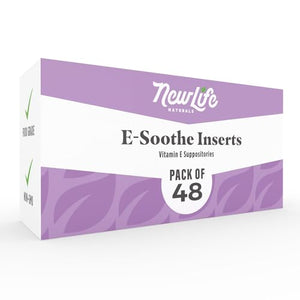 NewLife Naturals Vitamin E Suppositories 38IU - Vaginal Dryness Irritation Menopause Support