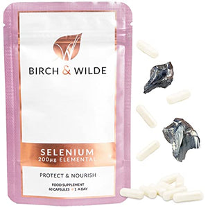 Selenium Supplements - Selenium Capsules for Hair, Skin, Nails & Cognitive Function