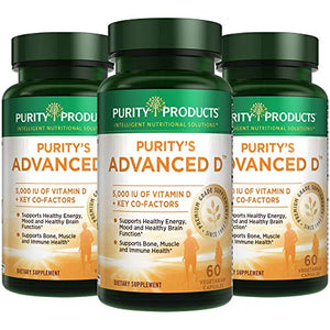 Dr. Cannell's Advanced D - Vitamin D Super Formula - Purity Products (3 Pack) - Packed