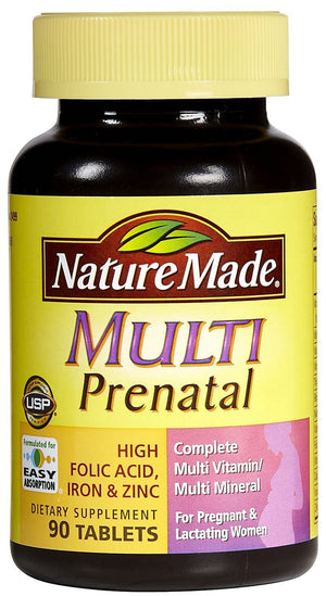 Nature Made Multi Prenatal Tabs, 90 ct (Packaging may vary)