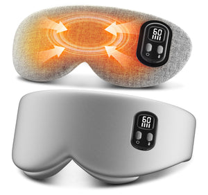 Anydance cordless heated eye mask warm compress for dry eyes and sleep relief grey