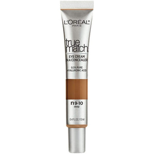 L’Oréal Paris True Match Eye Cream in a Concealer - Shade Deep N9-10 Neutral for Rich, Deep Skin Tones