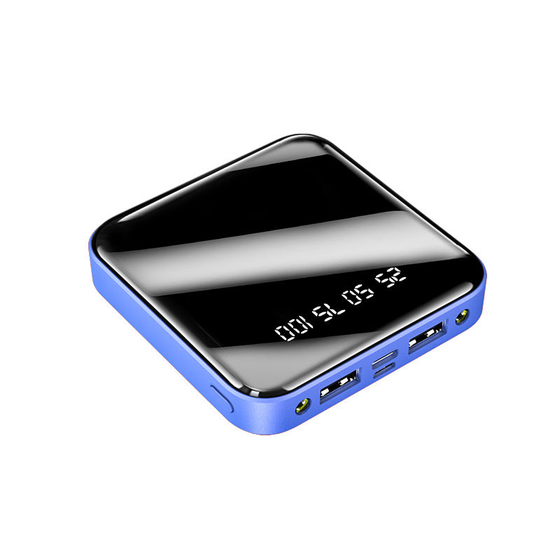 10000mAh Mini Power Bank with Mirror Digital Display – Portable Charger