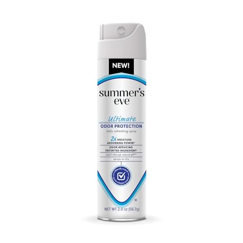 Summer's Eve, Ultimate Odor Control, Feminine Spray for Odor Protection, Talc-Free, Absorbs Moisture, 2 oz