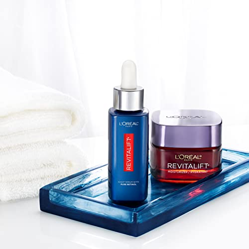 L'Oréal Paris Revitalift Triple Power Anti-Aging Moisturizer – Fragrance Free with Pro-Retinol, Hyaluronic Acid & Vitamin C | 2.55 oz