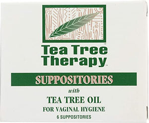 Tea Tree Therapy - Suppository with Tea Tree Oil For Vaginal Hygiene (2-Pack of 6)