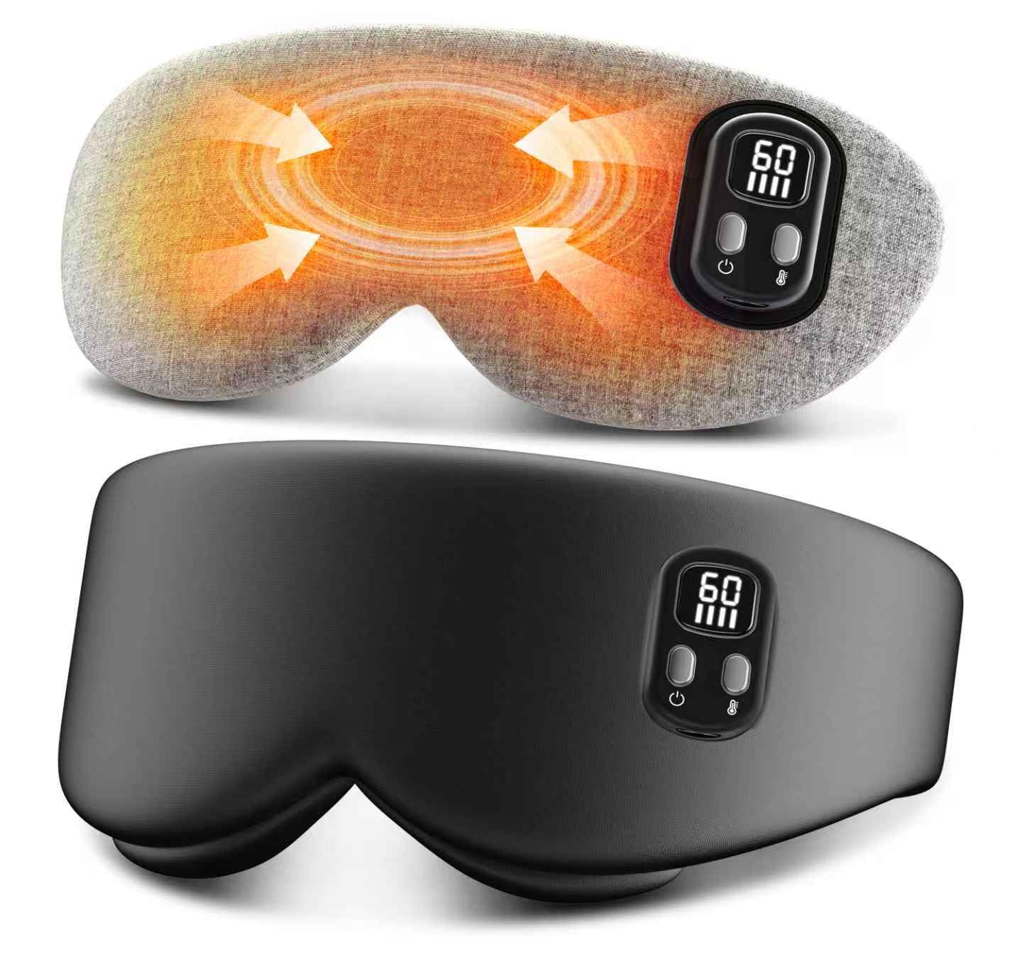 Anydance cordless heated eye mask warm compress for dry eyes and sleep relief black