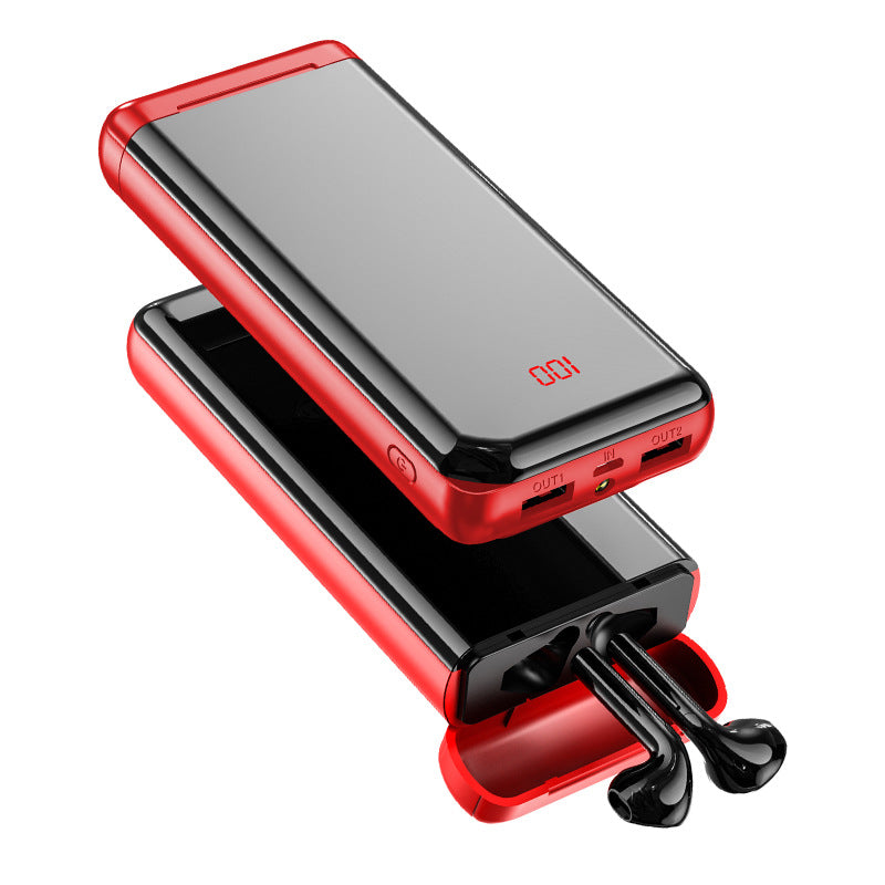 10000mAh Bluetooth headset power bank with LCD display