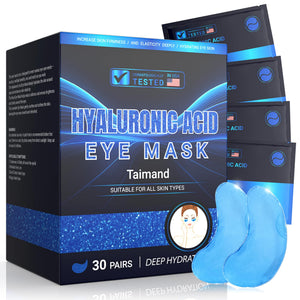 30 Pairs of Collagen and Hyaluronic Acid Under Eye Patches for Deep Hydration and Anti-Aging