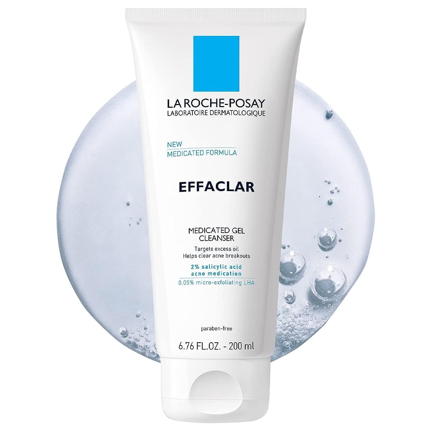 La Roche Posay Effaclar medicated gel cleanser with 2 percent salicylic acid for acne and oily skin